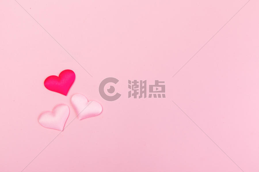 情人节七夕粉色爱心背景图片素材免费下载