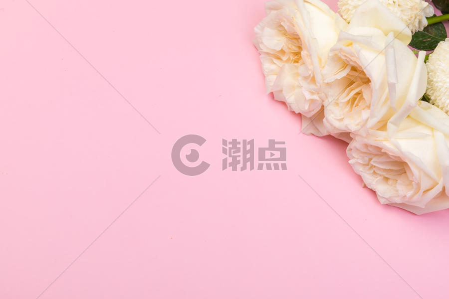 七夕情人节鲜花背景图片素材免费下载