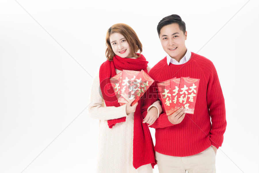 新年情侣发红包图片素材免费下载