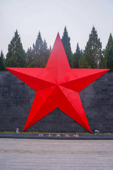 鲜红色的五角星图片素材免费下载