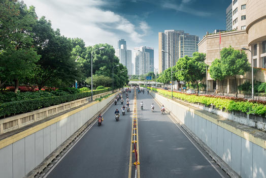 上海大统路秣陵路桥交叉通道图片素材免费下载