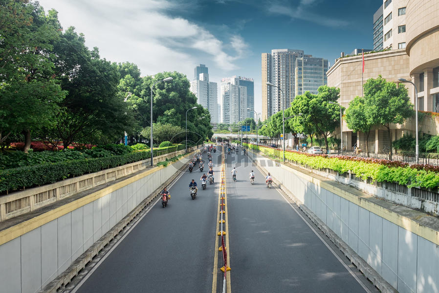 上海大统路秣陵路桥交叉通道图片素材免费下载