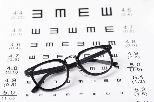 眼镜与视力表图片素材免费下载