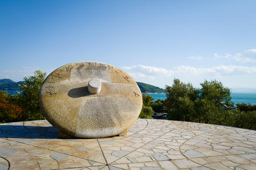 日本小豆岛橄榄公园标志石碑纪念碑图片素材免费下载