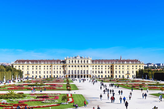 维也纳美泉宫外景图片素材免费下载