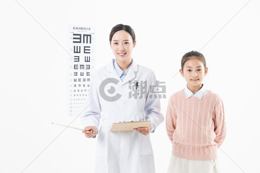 视力保护医生和女生图片素材免费下载