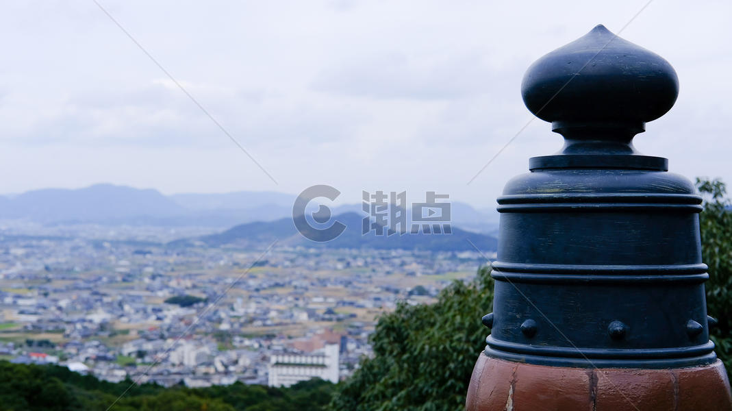 日本金刀比罗山顶点眺望高松市图片素材免费下载
