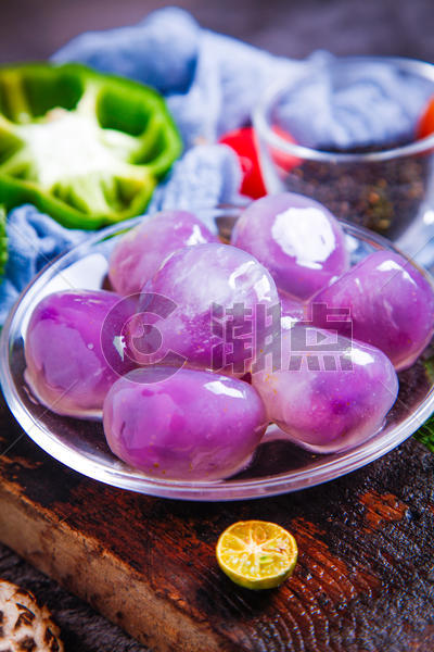 紫薯汤圆图片素材免费下载