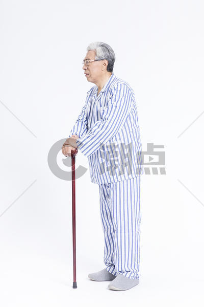 老年病人拐杖图片素材免费下载