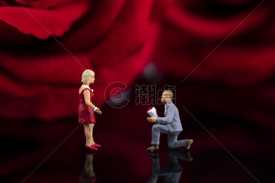 情人节 求婚创意微距图片素材免费下载