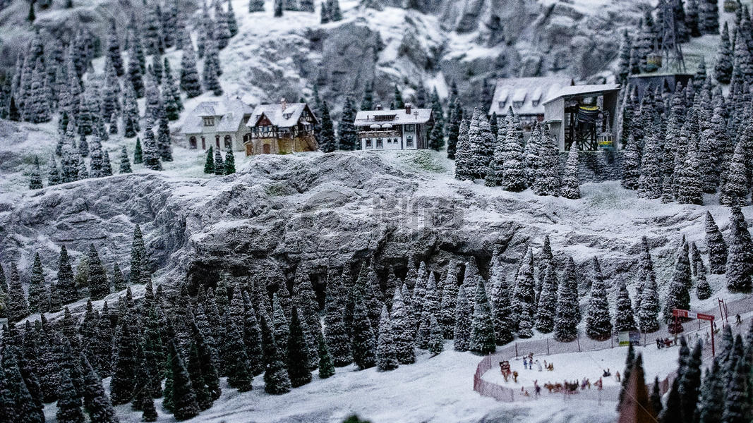 小镇雪景图片素材免费下载