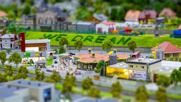 城镇模型一景图片素材免费下载