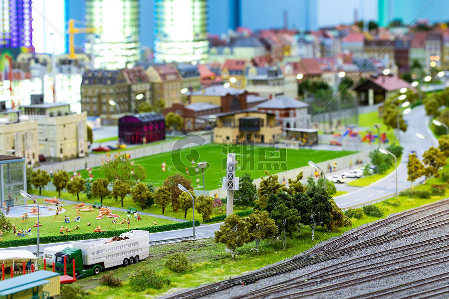 小城模型一景图片素材免费下载