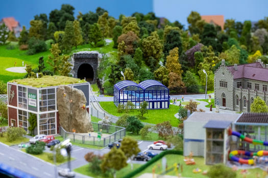 城镇模型一景图片素材免费下载