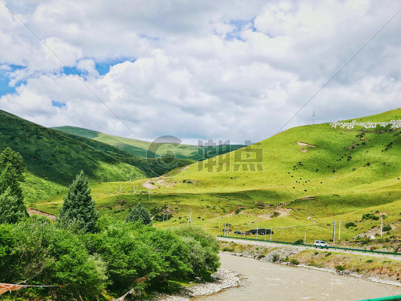 川西阿坝州高原藏区风景图片素材免费下载