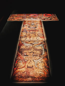 国家宝藏西汉马王堆墓T型帛画图片素材免费下载