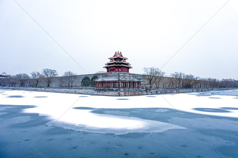 冬季北京角楼图片素材免费下载