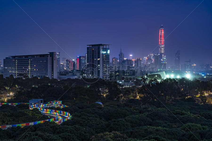 深圳香蜜公园夜景图片素材免费下载