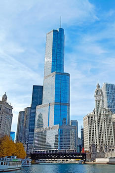 芝加哥特朗普大厦图片素材免费下载