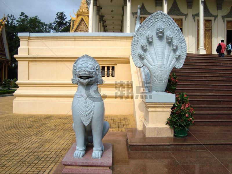 柬埔寨风情金边王宫图片素材免费下载
