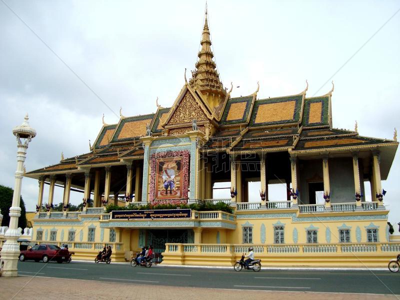 柬埔寨金边大皇宫图片素材免费下载