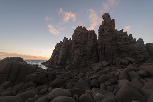 澳洲墨尔本乌拉迈海峡日落图片素材免费下载