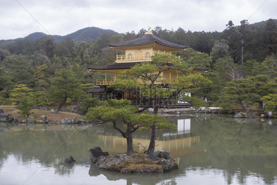 日本京都金阁寺图片素材免费下载