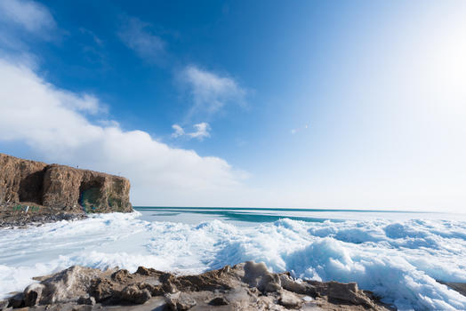 冬季青海湖图片素材免费下载