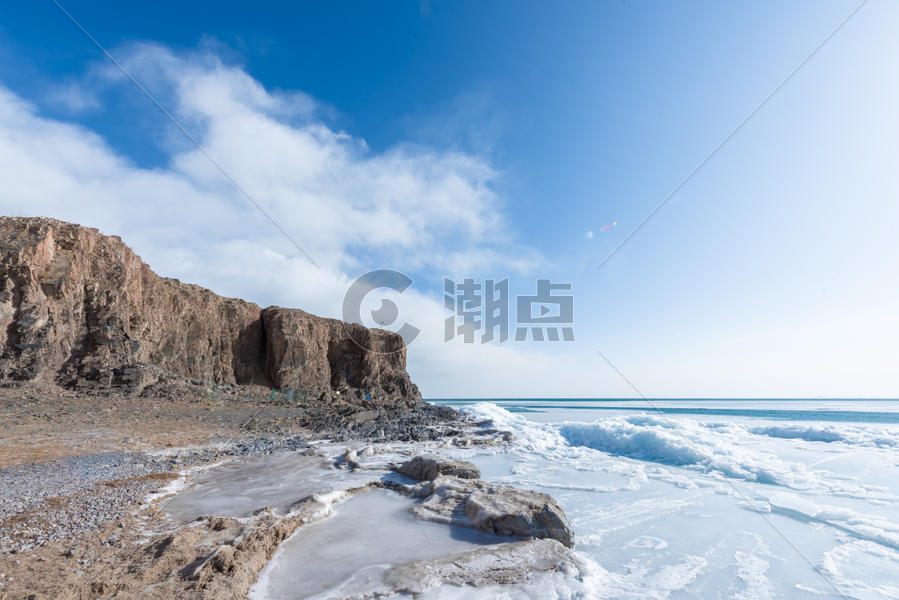 冬季青海湖图片素材免费下载