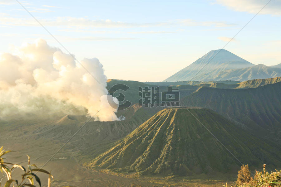 印尼活火山图片素材免费下载
