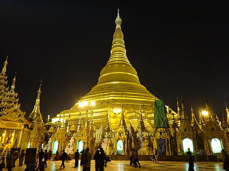 缅甸风情大金塔图片素材免费下载