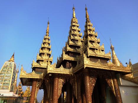 缅甸风情仰光方尖塔图片素材免费下载