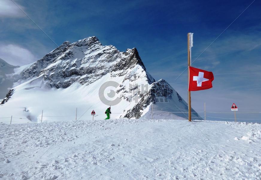 瑞士阿尔卑斯山少女峰图片素材免费下载