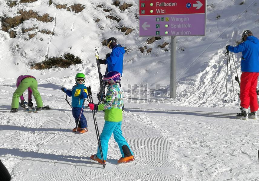 瑞士阿尔卑斯山少女峰滑雪图片素材免费下载