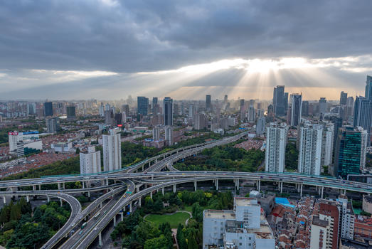 上海城市立交桥图片素材免费下载