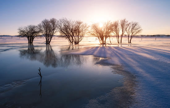 冬天雾凇风光图片素材免费下载