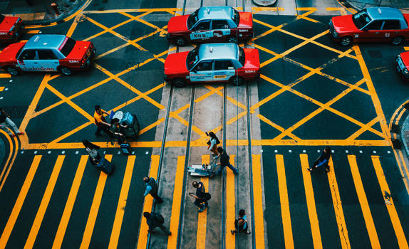 俯瞰香港街景图片素材免费下载