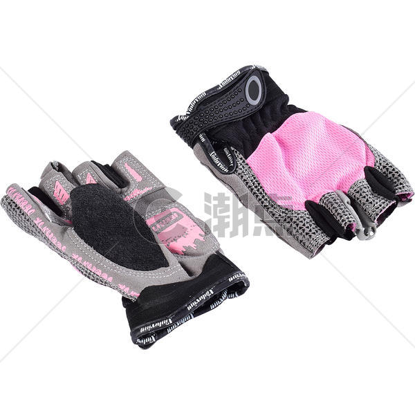 粉色手套产品白底图图片素材免费下载