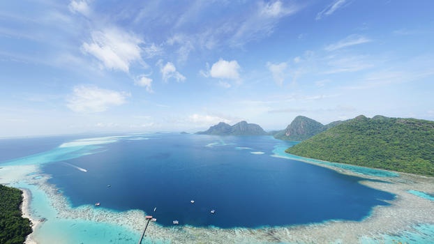 马来西亚沙巴度假海岛图片素材免费下载
