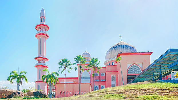马来西亚粉色清真寺图片素材免费下载