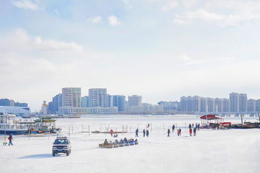 黑龙江冬季冰上娱乐项目图片素材免费下载