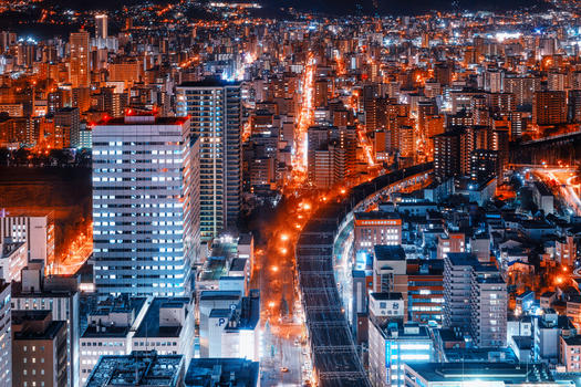 日本札幌夜景图片素材免费下载