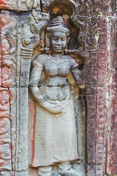 柬埔寨吴哥窟石像图片素材免费下载