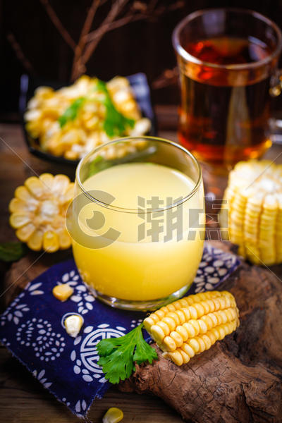 鲜榨玉米汁图片素材免费下载