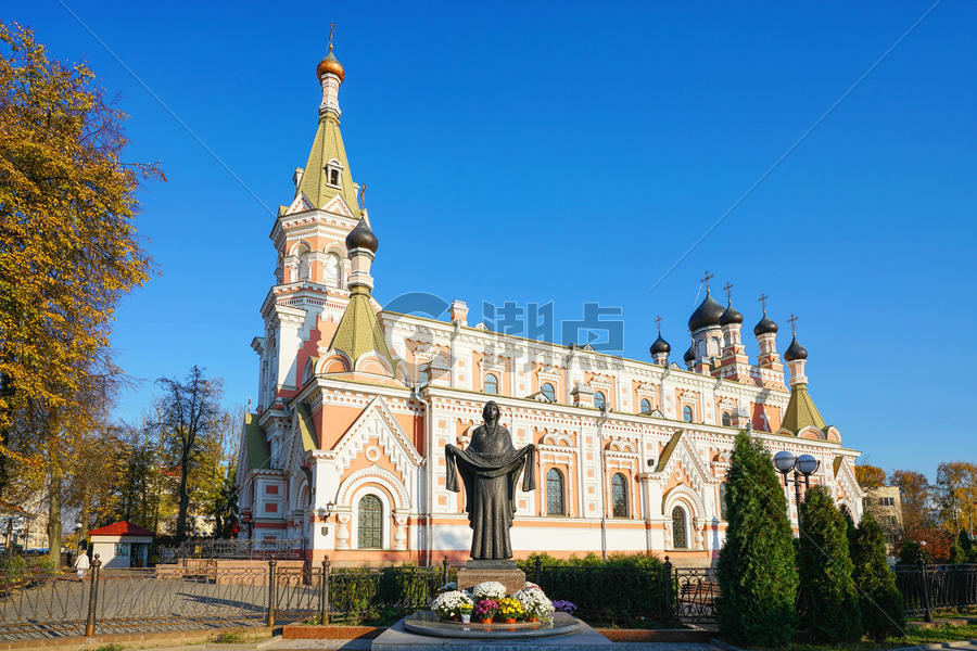 白俄罗斯教堂图片素材免费下载