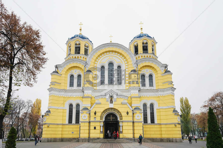 世界遗产乌克兰圣苏菲亚大教堂图片素材免费下载