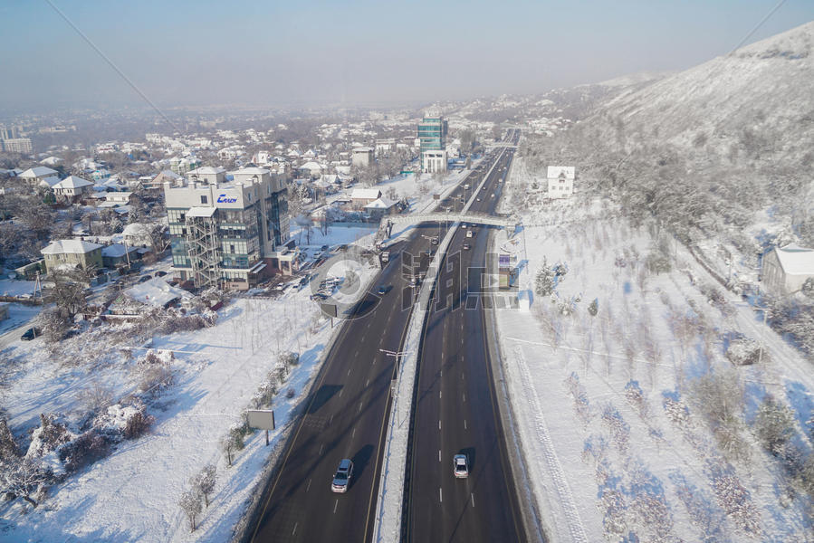 哈萨克斯坦阿拉木图城市风光图片素材免费下载