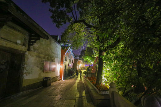福州上杭街夜景图片素材免费下载