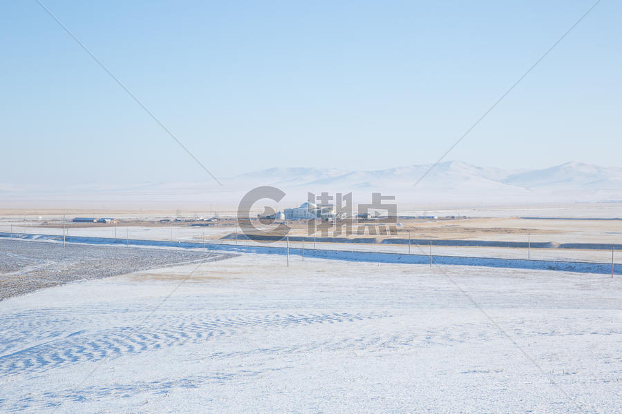 冬季内蒙古平原风光图片素材免费下载