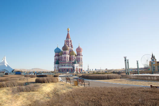 内蒙古呼伦贝尔猛犸公园建筑图片素材免费下载